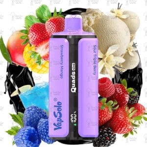 VapSolo Quads - #8 - Eper és Mangó & Áfonyás Limonádé & Vaníliás jégkrém & Savanyú tripla bogyós gyümölcs